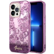 Guess Porcelain Collection case for iPhone 14 Pro Max - fuchsia, Guess