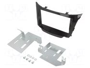 Radio frame; Hyundai; 2 DIN; black gloss 4CARMEDIA