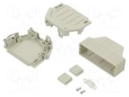 Enclosure for connectors: D-Sub; D-Sub 25pin,D-Sub HD 44pin HARTING