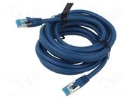 Patch cord; S/FTP; Cat: 5e; RJ45 plug,both sides; wire; OFC; 4m; PVC VENTION
