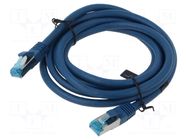 Patch cord; S/FTP; Cat: 5e; RJ45 plug,both sides; wire; OFC; 2m; PVC VENTION