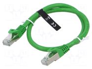 Patch cord; S/FTP; Cat: 6a; RJ45 plug,both sides; wire; OFC; 0.5m VENTION