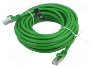 Patch cord; S/FTP; Cat: 6a; RJ45 plug,both sides; wire; OFC; 5m; PVC VENTION