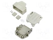 Enclosure for connectors: D-Sub; D-Sub 15pin,D-Sub HD 26pin HARTING