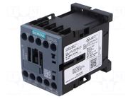 Contactor: 3-pole; NO x3; Auxiliary contacts: NC; 110VAC; 12A; 690V SIEMENS