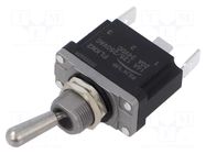 Switch: toggle; Pos: 2; SPDT; ON-ON; 16A/250VAC; 20A/24VDC; on panel FILN