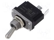 Switch: toggle; Pos: 2; SPST; OFF-(ON); 16A/250VAC; 20A/24VDC FILN
