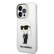 Karl Lagerfeld Ikonik Karl case for iPhone 14 Pro - transparent, Karl Lagerfeld