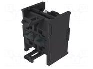 Contact block; 22mm; 04; front fixing; screw terminals; 500VAC EAO