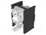 Contact block; 22mm; 04; front fixing; screw terminals; 500VAC EAO
