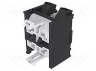 Contact block; 22mm; 04; front fixing; push-in terminals; 250VAC EAO
