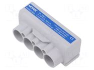 Splice terminal: distribution block; SLT50; 1kV; PIN: 7(4+3) MOREK