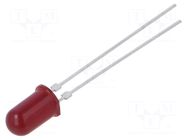 LED; red; 5mm; 2.1mcd; 60°; Front: convex; 5VDC; No.of term: 2 BROADCOM (AVAGO)