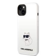 Karl Lagerfeld Silicone Choupette case for iPhone 14 Plus - white, Karl Lagerfeld