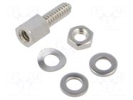 Accessories: threaded head screw; Screw length: 12.7mm TE Connectivity