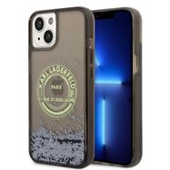 Karl Lagerfeld Liquid Glitter RSG case for iPhone 14 - black, Karl Lagerfeld