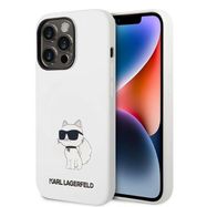 Karl Lagerfeld Silicone Choupette case for iPhone 14 Pro Max - white, Karl Lagerfeld