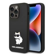 Karl Lagerfeld Silicone Choupette case for iPhone 14 Pro Max - black, Karl Lagerfeld