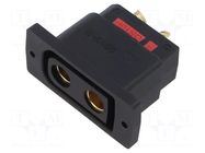 Connector: DC supply; socket; female; QS; 210A; 500V; PIN: 2; black DONGGUAN QS ELECTRONIC TECH CO.,LTD