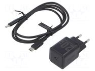 Power supply: switching; mains,plug-in; 5÷12VDC; 20W; black; 3A VENTION