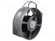 Fan: AC; axial; 230VAC; Ø172x55mm; ball; 2800rpm; IP20; 20AWG; black EBM-PAPST
