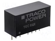 Converter: DC/DC; 6W; Uin: 9÷75VDC; Uout: 12VDC; Iout: 500mA; SIP8 TRACO POWER