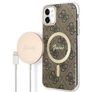 Set Guess GUBPN61H4EACSW Case+Charger iPhone 11 6.1" brown/brown hard case 4G Print MagSafe, Guess