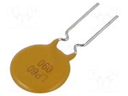 Fuse: PTC polymer; 900mA; Imax: 40A; THT; Iswitch.max: 4.5A WAYON