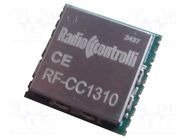 Module: RF; 868/915MHz; SPI; -124dBm; 1.8÷3.8VDC; 14dBm; SMD; SMA RADIOCONTROLLI