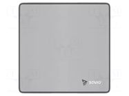 Pad; black,grey; mouse; 250x250x2mm; TURBO DYNAMIC SAVIO