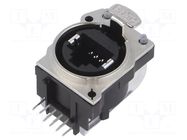 Connector: RJ45; socket; Cat: 6; 8p8c; THT; 19.8x19.8mm AMPHENOL