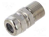 Cable gland; with earthing; M20; 1.5; IP66; brass HELUKABEL