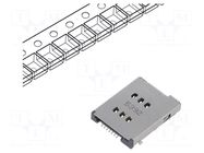 Connector: for cards; Nano SIM; double,push-pull; SMT ATTEND