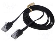 Patch cord; U/UTP; Cat: 6; RJ45 plug,both sides; stranded; Cu; 1.5m GOOBAY