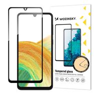 Wozinsky Full Glue Tempered Glass Tempered Glass For Samsung Galaxy A34 5G 9H Full Screen Cover With Black Frame, Wozinsky