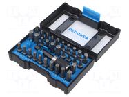 Kit: screwdriver bits; plastic box; hex key,Phillips,Torx®,XZN GEDORE