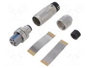 Connector: M12; plug; PIN: 5; male; 60V; straight; push-lock; 4A PHOENIX CONTACT