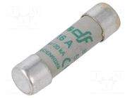Fuse: fuse; 16A; 500VAC; aM; ceramic,cylindrical,industrial DF ELECTRIC
