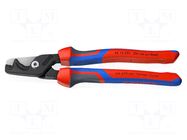 Cutters; for cables; 225mm; Blade: about 56 HRC KNIPEX