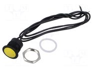 Switch: vandal resistant; Pos: 2; SPST-NO; 2A/24VDC; IP65; OFF-(ON) APEM