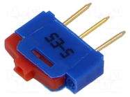 Switch: slide; Pos: 2; SPDT; 0.5A/12VAC; 0.5A/12VDC; ON-ON; PCB APEM