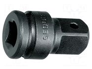 Reduction; socket spanner; square; 1/2"; 3/8"; steel; 33mm GEDORE