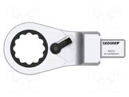 Wrench tip; torque,rattle,box; Spanner: 19mm; Socket size: 9x12mm GEDORE