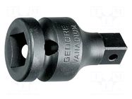 Reduction; socket spanner,impact; square; 3/8"; 1/2"; power tools GEDORE