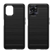 Carbon Case for Realme 10 5G / Realme 9i 5G Flexible Silicone Carbon Cover Black, Hurtel