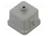 Protection cover; size 3A; Han; for latch; metal; 21x21mm HARTING