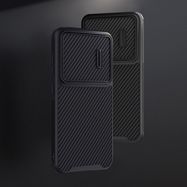 Nillkin Synthetic Fiber S Case for Samsung Galaxy S23+, camera cover, black, Nillkin