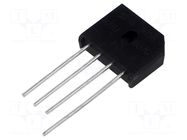 Bridge rectifier: single-phase; Urmax: 1kV; If: 8A; Ifsm: 200A; flat TAIWAN SEMICONDUCTOR