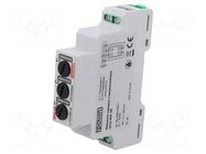 Module: voltage indicator; 3x400VAC; IP20; for DIN rail mounting POLLIN