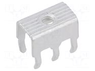 Terminal: screw terminal; THT,screw terminal; silver; straight KEYSTONE